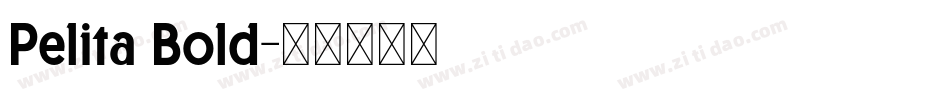 Pelita Bold字体转换
